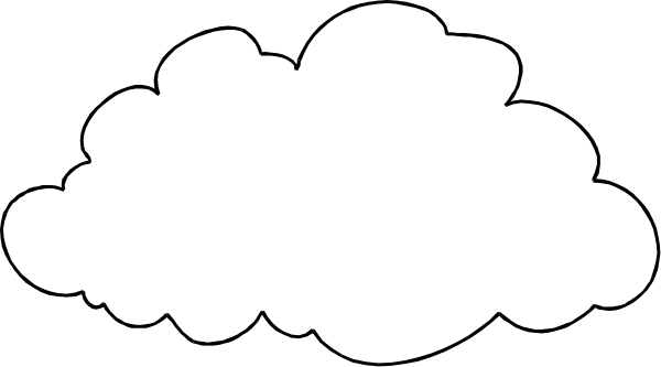 The image shows a black and white cloud with raindrops falling from it against an overcast sky background.