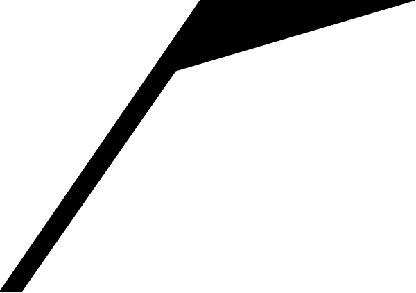 The image shows a black line with two white rectangles on either side of it against a gray background.