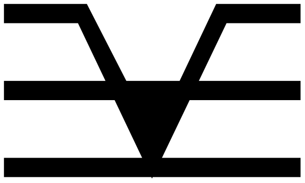 The image shows a black and white pixelated representation of an object that appears to be a stylized depiction of a person's head with hair on top, wearing what seems like glasses over eyes, set against a gray background.