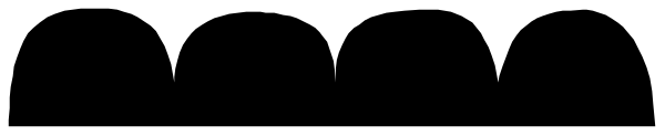 The image shows a gray background with two black lines running parallel to each other at different angles; there is no text present in this clip-art image.