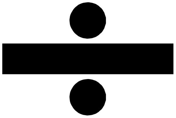 The image shows a black line with two white rectangles on either side of it against a gray background.