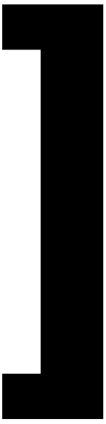 The image shows a black line on top of another gray rectangle with two vertical lines at each end.