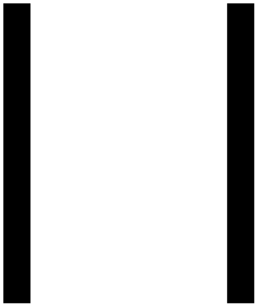 The image shows a black square with white lines creating an abstract pattern against a gray background.