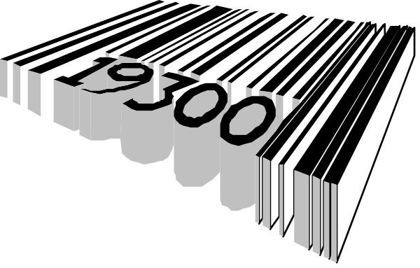 The image shows a barcode with numbers on it against an abstract background that resembles paper shreds.