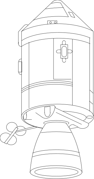 The image shows a black and white pixelated representation of an object with multiple segments connected to each other forming a line-like structure against a dark background.