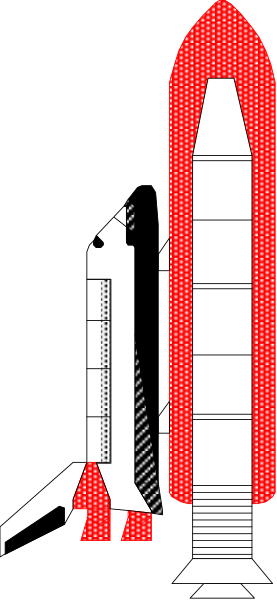 The image shows a pixelated rocket with an astronaut inside it on top of what appears to be launchpad number 1750 in front of which is another smaller red object that resembles a missile, all set against a gray background. There's no text or other objects present. It seems like the image could represent space exploration themes with an emphasis on rocket technology and launches from specific pads at facilities such as Cape Canaveral in Florida.