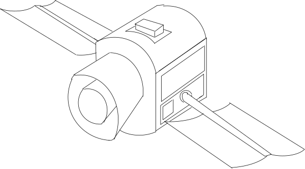 The image shows a black line with white dots on it against a grey background.