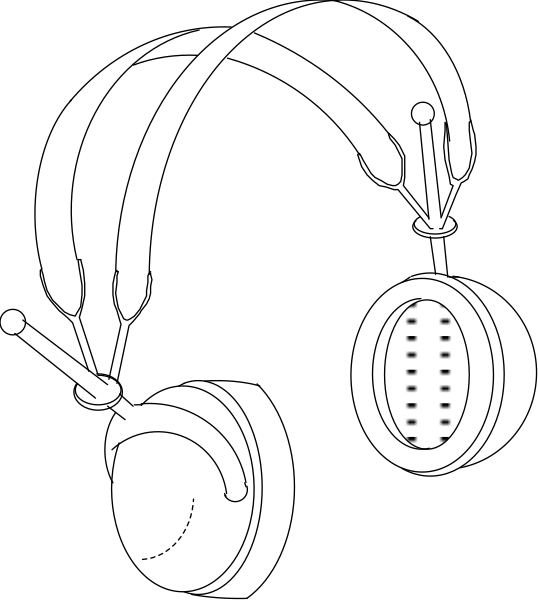 The image shows a black and white pixelated representation of an object with two circular elements on either side connected by what appears to be a straight line in between them.