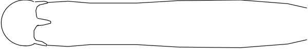 The image shows a black line with white text on it against an indistinct background.
