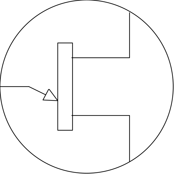 The image shows a simple black and white icon of an open door with no visible interior space beyond it.