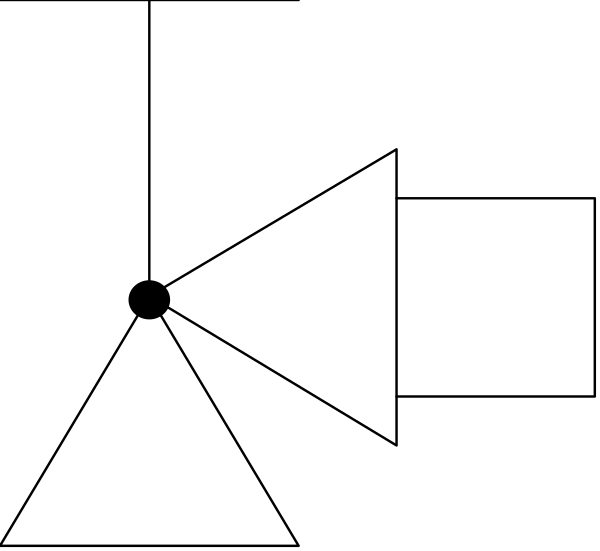 The image shows a black square with no visible content within it against an indistinct background that does not provide any additional context about its surroundings or elements present in the scene.