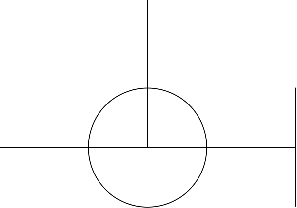 The image shows a gray background with two black lines running horizontally across it at different heights from left to right.