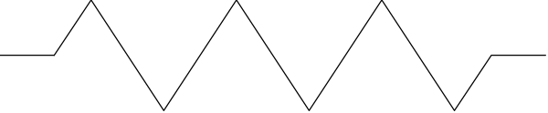 The image shows a gray background with two black lines forming an abstract representation of what appears to be a stylized human figure standing in front of another line that could represent water or ground.