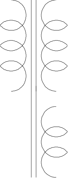 The image shows a black and white striped pattern with no discernible content within it.