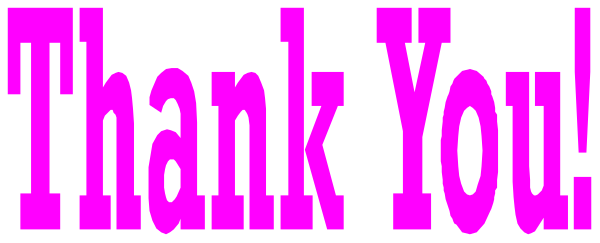 The image shows a text that reads "THANK YOU" with an exclamation mark at the end of it on top right corner against grey background.