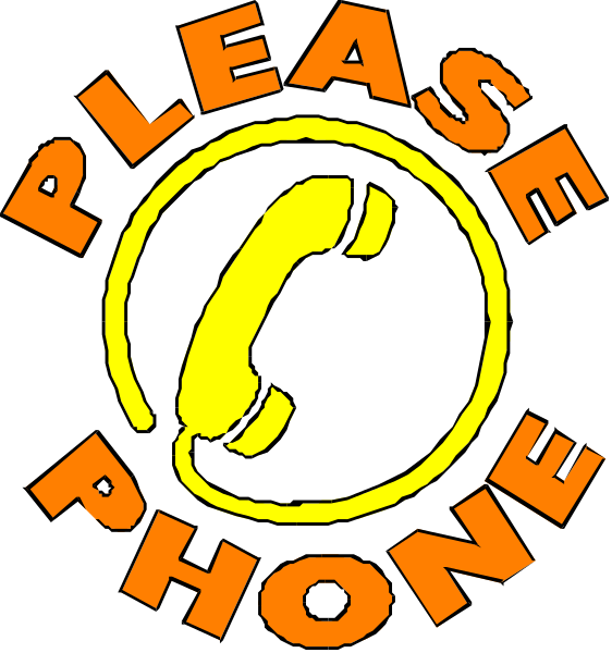 The images show a phone with an orange "Please" sign above it on top of another red circle that says "Phone."