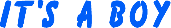 The text "it's a boy" on an otherwise plain background with no other discernible elements present.