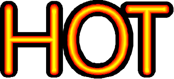 The image shows a neon sign with the word "HOTEL" written on it against an orange background.