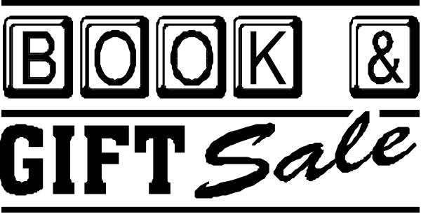 The image shows a black and white logo with text that reads "BOOK & LIBRARY" on it.
