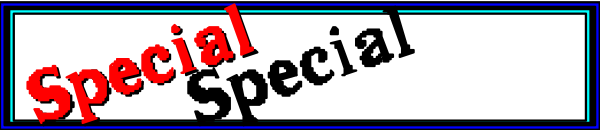 The image shows a text that reads "SPECIAL" with an exclamation mark at the end of it on top of another word which is obscured by the first one in this small clip-art picture, indicating emphasis and importance for whatever follows after 'special'.