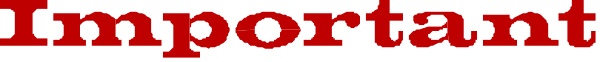 The text "important" on a plain background with no other discernible elements present.