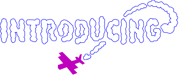 The image shows a logo with text that reads "INTRODUCING" followed by an arrow pointing to something off-screen labeled as "THE NEW GOD OF THE INTERNET."