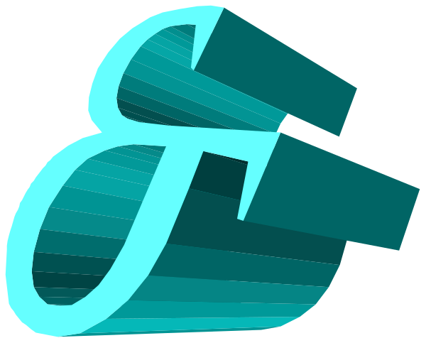 The image shows a stylized graphic of two intertwined letters "G" and "T," with an abstract design element resembling a blue ribbon between them in front view perspective against a white background, suggesting it might be related to some form of logo or branding symbolism.