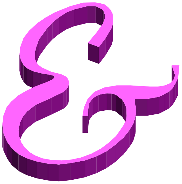 The image shows a stylized purple text that reads "Eso" with an intricate design surrounding it on both sides.