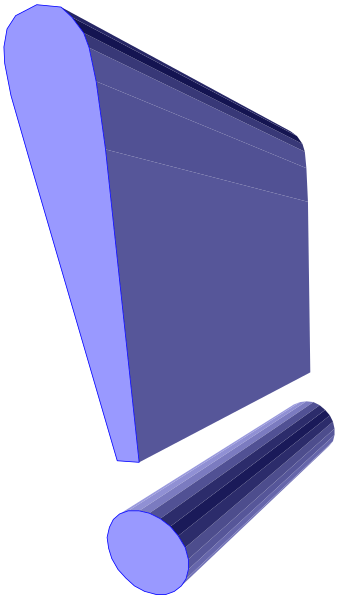 The image shows a blue shopping cart icon with an exclamation mark on it against a gray background.