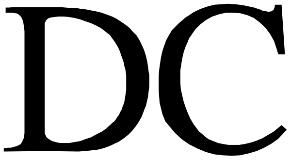 The image shows a black banner with white text that reads "Welcome to our new website."
