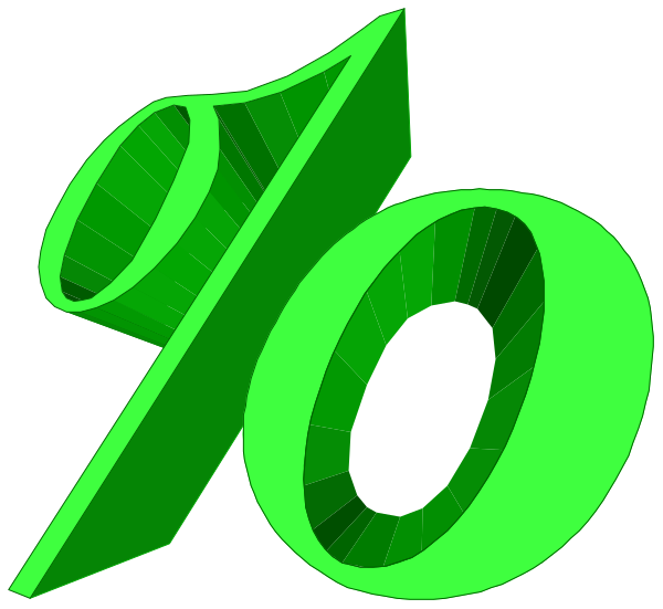 The image shows a green dollar sign with an exclamation mark above it next to "100%" written in bold red letters on top of what appears to be a black background.