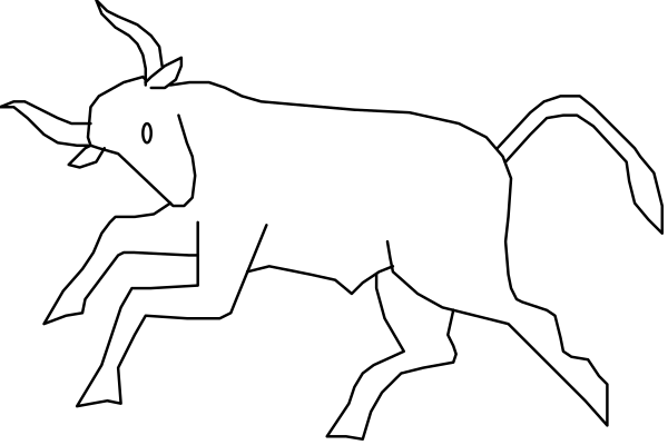 The image shows a black line with two white rectangles on either side of it against a gray background.