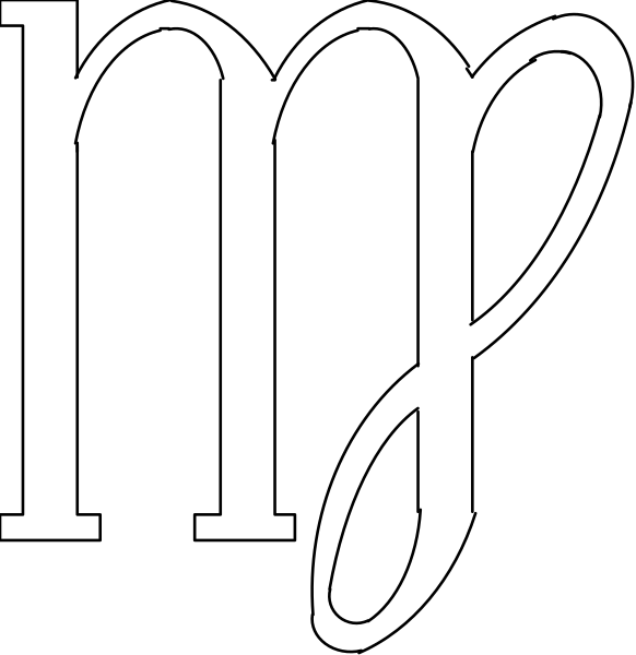 The black and white photo shows a simple line drawing of three vertical lines with varying lengths against an untextured background.