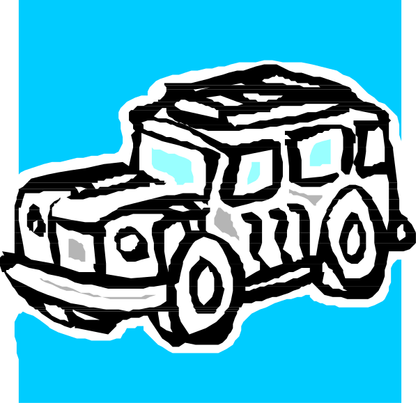 The image shows a black silhouette of two cars on top of each other against a blue background with no additional details visible in this small clip-art format.