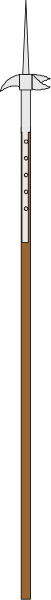 The image shows a gray wall with two vertical lines of different lengths creating an optical illusion that makes it appear as if there is depth to the surface; no other discernible objects or elements can be identified in this small clip-art representation.