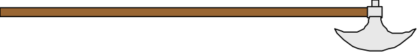 The image shows a simple line drawing of an object that resembles a boat with two sails on top against a plain background.