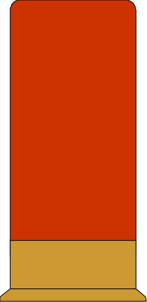 The image shows a red vertical bar with multiple horizontal bars of varying heights on either side within it, set against a gray background.