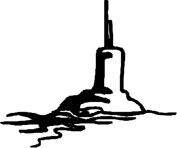 The black and white photo shows a person holding up their phone to take a picture of another object that is out of focus in front of them.