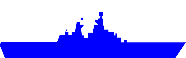 The image shows a blue line on top of another darker colored horizontal band against an off-white background with no other discernible details visible in this small clip-art format.