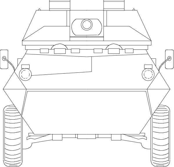 The image shows a black and white pixelated representation of an arcade machine with two visible buttons on its front panel labeled "1" and "2".