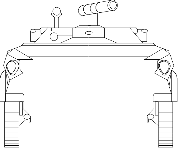 The image shows a black car with white headlights on top of it against an indistinct background.