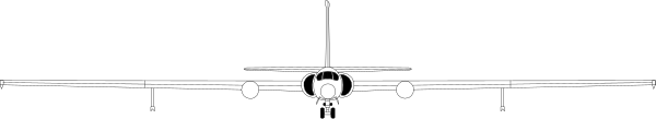 The black and white photo shows a plane flying through an overcast sky with clouds below it.