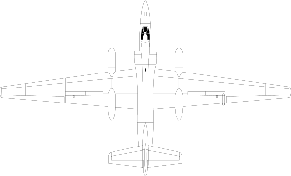 The black and white picture shows a fighter jet with its landing gear down against an empty background.