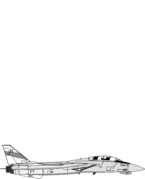 The black and white illustration shows two fighter jets flying over a body of water with mountains on either side under clear skies.