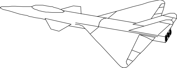 The image shows a black and white abstract design resembling an airplane with wings on either side of its body against a gray background.