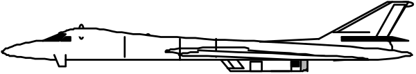 The black and white photo shows a large airplane flying through an overcast sky with clouds visible around it.