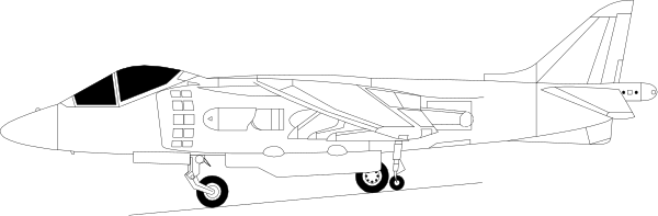 The image shows a black and white illustration of an airplane with its landing gear down on what appears to be runway at nighttime.