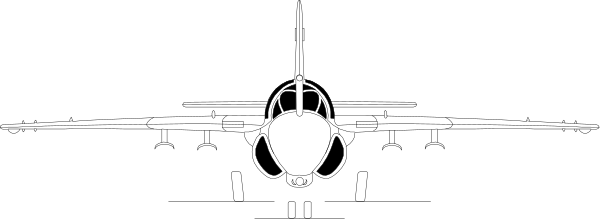 The black and white photo shows a military aircraft with its landing gear down on what appears to be an airfield runway at nighttime.