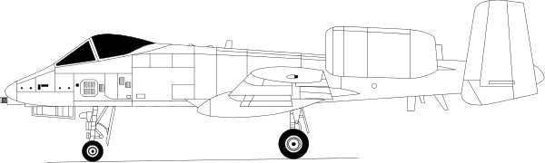 The image shows a black and white illustration of an airplane with its landing gear down on what appears to be runway markings against a dark background.
