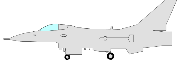 The image shows a fighter jet with an open door on top of it parked inside what appears to be a hangar at nighttime.